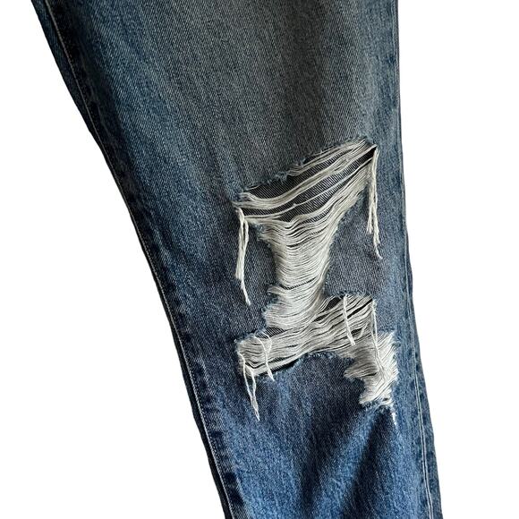 SLVRLAKE Distressed Roxy Jeans in After The Storm Wash Size 31 - Picture 9 of 16